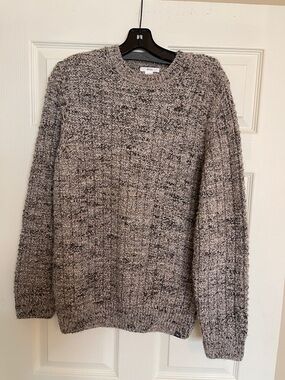 Brixton Marled Gray Crewneck Knit Sweater